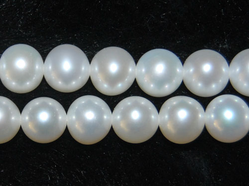 16 inches 6-7mm AA High Luster White Round Freshwater Pearls Loose Strand