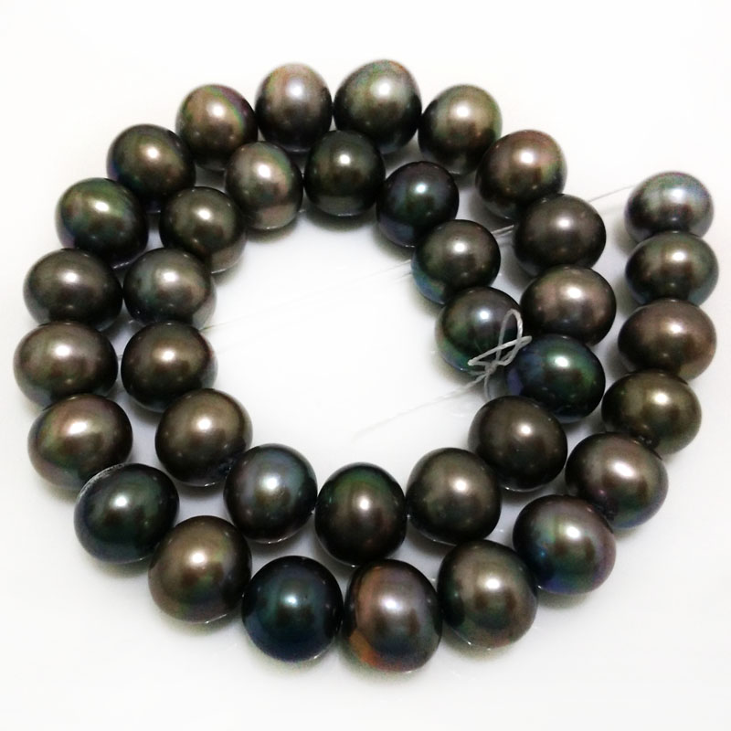 16 inches 12-13mm AA+ High Luster Round Pearls Loose Strand