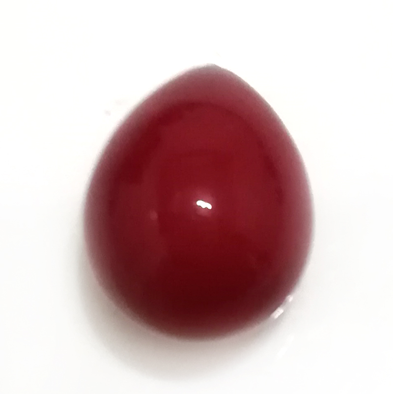 12x16mm Red Half Hole Raindrop Shell Pearls Beads,Sold by Piece