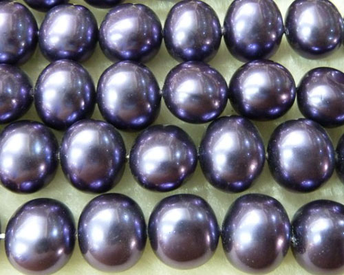 16 inches 16*20mm Center Drill Ege Purple Shell Pearls Loose Strand