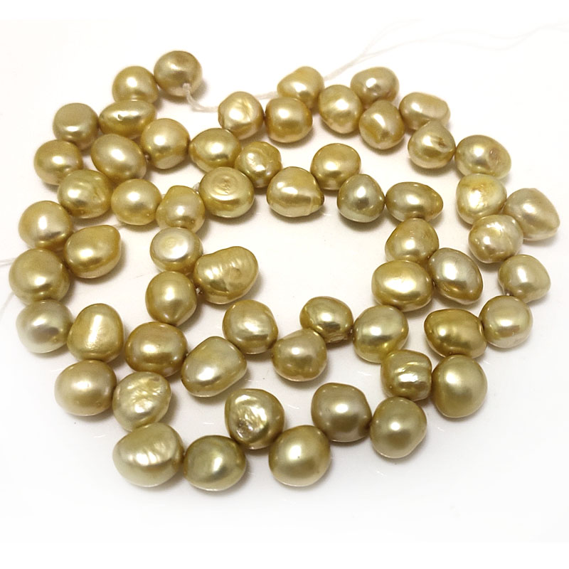 16 inches 8-9mm Champagne Natural Dancing Pearls Loose Strand