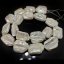 16 inches 16-20mm White Flat Square Large Baroque Pearls Loose Strand