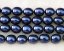 16 inches 16-20mm Rice Shaped Dark Blue Shell Pearls Loose Strand