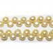 16 inches 6-7mm Cream Side Drilled Quality Button Pearls Loose Strand