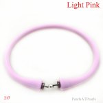 Wholesale Light Pink Rubber Silicone Band for DIY Bracelet