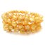 7.5-8mm 8-9mm Yellow Natural Nugget Pearl Memeory Wire Bracelet