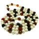 48 inches 10-11mm White Pearl & Round Faceted Agate Necklace