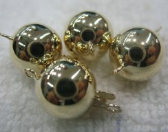 Wholesale 14K Yellow Gold Smooth Ball Shaped Jewelry Clasp
