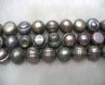 16 inches 9-10mm Black Potato Fresh Water Pearls Loose Strand