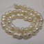 16 inches 10-11mm Natural White Peanut Shaped Baroque Pearls Loose Strand