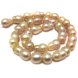 16 inches 11-12mm Natural Pink Peanut Baroque Pearls Loose Strand