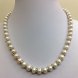 16 inches 6-7mm Natural White Pearl & Diamound Spacer Necklace