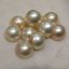 16-17mm AAA High Luster White Round Natural Sea Water Mabe Pearl,Sold by Piece