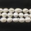 16 inches 9x12mm AAA High Luster White Nugget Baroque Pearls Loose Strand