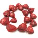 16 inches 12-30mm Heart Shaped Love Carved Bamboo Coral Beads Loose Strand