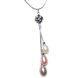 16 inches Nautral Multicolor Rice Pearl Pendent Necklace