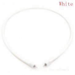 Wholesale White Rubber Silicone Cord for DIY Necklace