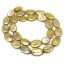 16 inches 11x16mm Champagne Flat Seed Coin Pearls Loose Strand