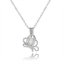 Wholesale Rhodium Plated Butterfly Style Wish Pearl Cage Pendent Necklace