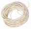 10M 1.5mm White Round Real Leather Jewelry Cord