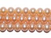16 inches AA 8-9mm Natural Pink Round Freshwater Pearls Loose Strand