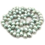 16 inches 6-7mm Light Blue Side Drilled Natural Dancing Pearls Loose Strand
