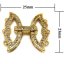 Wholesale 23x25mm 3 Rows Yellow Gold Butterfly Style 925 Silver Clasp