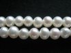 16 inches AAA 5-6mm White Round Fresh Water Pearls Loose Strand