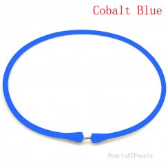 Wholesale Cobalt Blue Rubber Silicone Cord for DIY Necklace