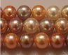 16 inches 8-9mm AAA Round Natural Multicolor Freshwater Pearl Loose Strand