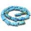 16 inches 10x20mm Blue Owl Bird Carved Turquoise Beads Loose Strand