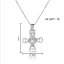 Wholesale Rhodium Plated Cross Style Wish Pearl Cage Pendent Necklace