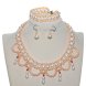 17 inches 4-5mm Pink Pearls & 8mm Shell Pearl Necklace