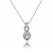 Wholesale Rhodium Plated Violin Style Wish Pearl CagePendent Necklace