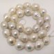 16 inches 13-16mm AA+ White Nucleated Baroque Pearls Loose Strand