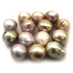 Wholesale 13-14mm AAA High Luster Natural Lavender Baroque Pearls,Sold by Piece