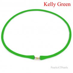 Wholesale Kelly Green Rubber Silicone Band for Custom Necklace