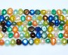 16 inches 7-8mm Multicolor Natural Nugget Pearls Loose Strand