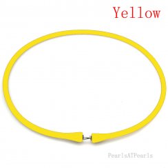 Wholesale Yellow Rubber Silicone Cord for DIY Necklace
