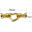Wholesale 12x40mm Gold Filled Heart Style Jewelry Clasp
