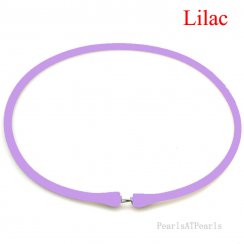 Wholesale Lilac Rubber Silicone Band for Custom Necklace