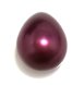 12x16mm Violet Half Hole Raindrop Shell Pearls Beads,Sold by Piece