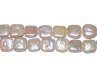 16 inches 11-12 mm Natural Pink Square Shaped Pearl Loose Strand