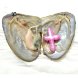 Wholesale Oyster with Baby Pink Single 15-40mm AA Cross Pearl