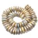 16 inches 15-16mm Center-Drilled White Coin Pearls Loose Strand