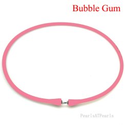Wholesale Bubble Gum Rubber Silicone Band for Custom Necklace
