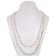 48 inches 8-9mm Natural White Peanut Baroque Pearl Necklace