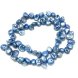 16 inches 9-10mm Blue Keshi Pearls Loose Strand