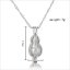Wholesale Rhodium Plated Peanut Style Wish Pearl Cage Pendent Necklace