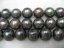 16 inches AA 11-12mm Black Round Fresh Water Pearls Loose Strand
